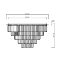 Lampa sufitowa MILANO fi 75cm 12xE14 ML1025 Milagro