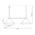 Lampa wisząca CAPITAL BLACK/GREEN 2XGX53 MLP1529 Milagro
