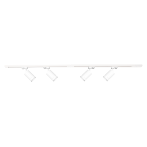 Zestaw Szynoprzewód 4xPipe Ring GU10 + Prowadnica 2x1m + Złączki - Biały ML1688 Milagro