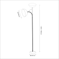 Lampa podłogowa ZACK Black 1xE27 ML1632 Milagro