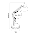 Lampka biurkowa NEXA White 1xE27 ML1637 Milagro