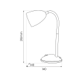 Lampka biurkowa LOGIC White 1xE27 ML1636 Milagro