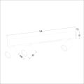 Lampa Sufitowa Magnet 9W+3xGU10 3000/4000K Biały ML1135 Milagro