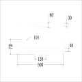 Lampa Sufitowa Magnet 13W+2xG9 3000/4000K Biały ML1137 Milagro
