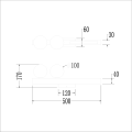 Kinkiet Magnet 13W+2xG9 3000/4000K Biały ML1139 Milagro
