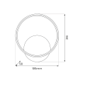 Kinkiet HOOP BLACK 7W LED ML1540 Milagro