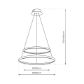 Lampa wisząca HOOP BLACK 51W LED ML1542 Milagro
