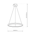 Lampa wisząca HOOP GOLD 27W LED ML1545 Milagro