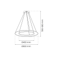 Lampa wisząca HOOP GOLD 51W LED ML1546 Milagro