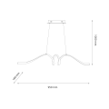 Lampa wisząca LOOP 28W LED 4000K ML1577 Milagro