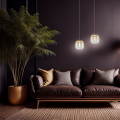 Lampa wisząca VASO 2 AMBER 4W ML1402 Milagro