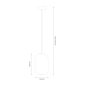 Lampa wisząca VASO 3 SMOKED 4W ML1403 Milagro