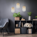 Lampa wisząca VASO 3 AMBER 4W ML1405 Milagro