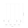 Lampa wisząca VASO SMOKED 15W ML1406 Milagro
