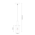 Lampa wisząca Arcadia Black 1xE27 ML1818 Milagro