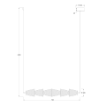 Lampa wisząca SANSA 11W LED ML1821 Milagro