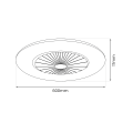 Lampowentylator ZEPHYR GOLD 48W LED+ PILOT ML1517 Milagro