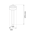 Słupek Solarny Eye 3000K IP44 EKO1455 Eko-Light