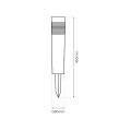 Lampa Solarna Cube 3000K IP44 EKO0608 Eko-Light