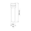 Słupek Ogrodowy Mia 1xE27 IP44 50cm EKO1706 Eko-Light