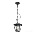 Lampa wisząca ogrodowa latarenka TEVIO W 1xE27 IP54 czarna Kobi