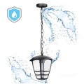 Lampa wisząca ogrodowa latarenka TEVIO W 1xE27 IP54 czarna Kobi