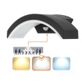 Kinkiet ogrodowy elewacyjny z czujnikiem ruchu LED OME 10W 4000K LX IP54 czarny Kobi