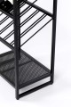 Barek szafka na wino kieliszki czarny  45x35x180 cm 