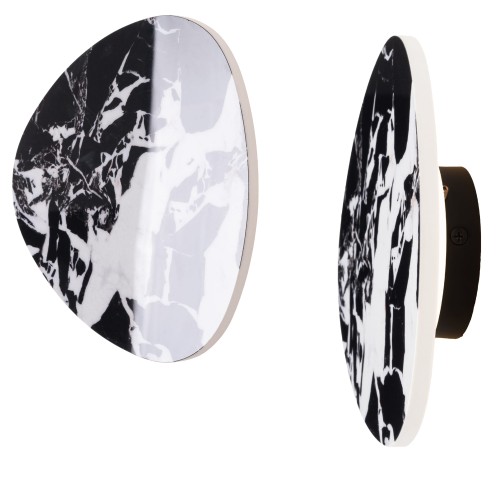 MAXLIGHT W0392 KINKIET MARBLES 10W CZARNY