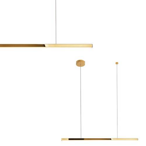 Maxlight Trio 1 P0425D Lampa Wisząca Złota Ściemnialna