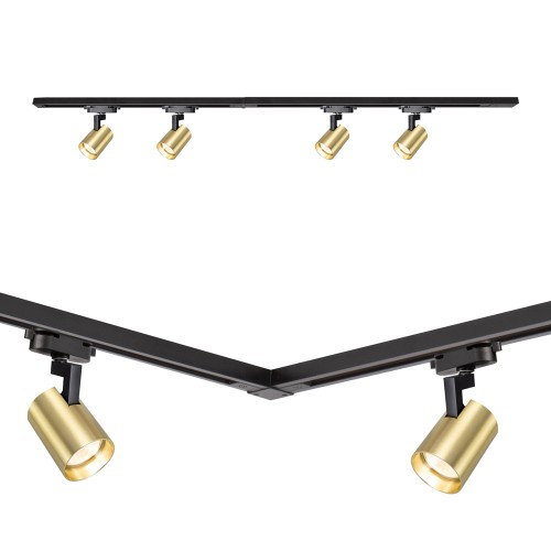 Zestaw Volf Track Złoty 4xGU10 1,5m ML0686 Milagro