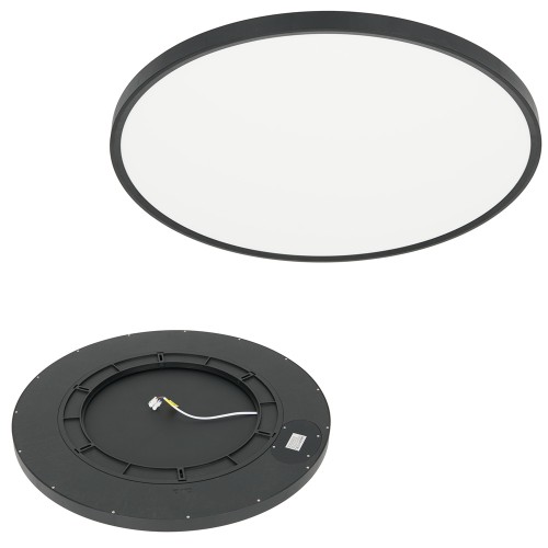 Plafon LED SLIM lampa sufitowa 24W czarny średnica 30cm zmiana barwy światła 