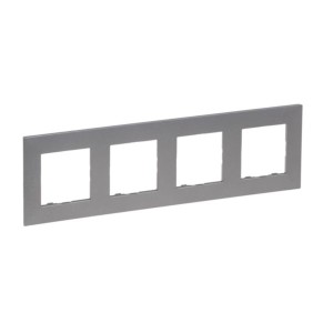 Ramka poczwórna kolor stalowy Niloe Step 863494 Legrand