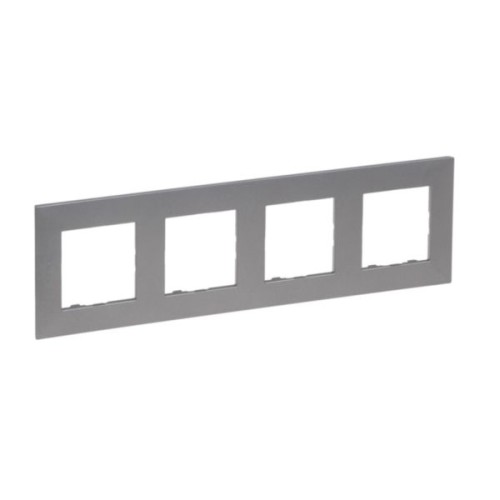 Ramka poczwórna kolor stalowy Niloe Step 863494 Legrand
