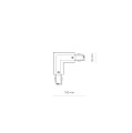 Łącznik kątowy czarny lewy CTLS POWER L CONNECTOR LEFT BLACK 8706 Nowodvorski Lighting