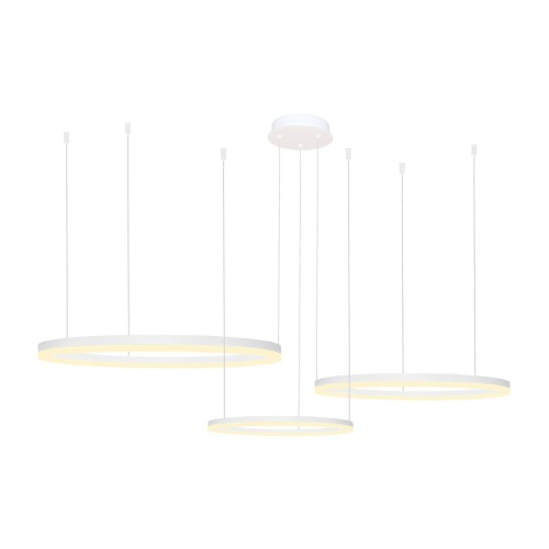 Lampa wisząca HALO PENDANT 100+80+60 CCT Biały Sterowanie pilotem AZ4974 AZzardo