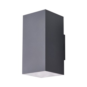 Kinkiet ROLAND 2 SQ WALL IP65 Ciemno szary AZ5231 AZzardo