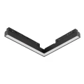 ALFA SAGA TRACK MAGNETIC 2LINE CORNER A 24W CCT SWITCH DIM BK AZ6244 AZzardo