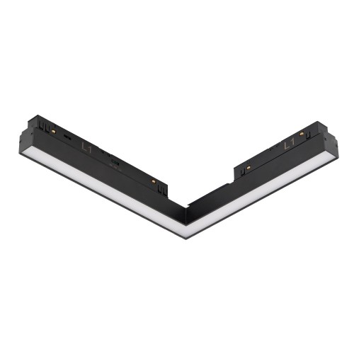 ALFA SAGA TRACK MAGNETIC 2LINE CORNER A 24W CCT SWITCH DIM BK AZ6244 AZzardo