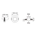 OB2006GU10-BL FINN OPRAWA SUFITOWA CZARNA/BLACK Zuma Line
