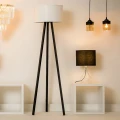 ASZ.1759 PIKO LAMPA PODŁOGOWA CZARNA/BLACK-WHITE Zuma Line