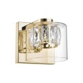 Kinkiet lampa ścienna GEM kolor francuskie złoto metal/szkło, LED 450 Lm 3000K IP20 W0389-01A-F7AC Zuma Line