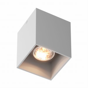 Natynkowy Spot SQUARE kolor Biały, kostka z źródłem GU10 - H-50475-WH Zuma Line