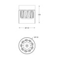 Lampa sufitowa GEM kolor francuskie złoto metal, G9 IP20 C0389-01A-F7AC Zuma Line