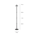 Lampa podłogowa AMAG LED 1,5W 2700K czarna 19311-18 Paul Neuhaus