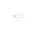 Końcówka zasilająca wpuszczana prawa czarna CTLS RECESSED POWER END CAP RIGHT ( PE-R ) BLACK 8690 Nowodvorski Lighting