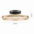 Lampa sufitowa PURE LOOP Czarny LED 2700-5000K 6552-68 Paul Neuhause