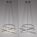 Lampa wisząca PURE E-FLYING RINGS Szary LED 2700-5000K 2566-15 Paul Neuhause