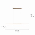 Lampa wisząca PURE SURFACE Brązowy LED 3000K 2302-97 Paul Neuhause