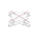 Łącznik krzyżowy wpuszczany czarny CTLS RECESSED POWER X CONNECTOR BLACK 	8680 Nowodvorski Lighting